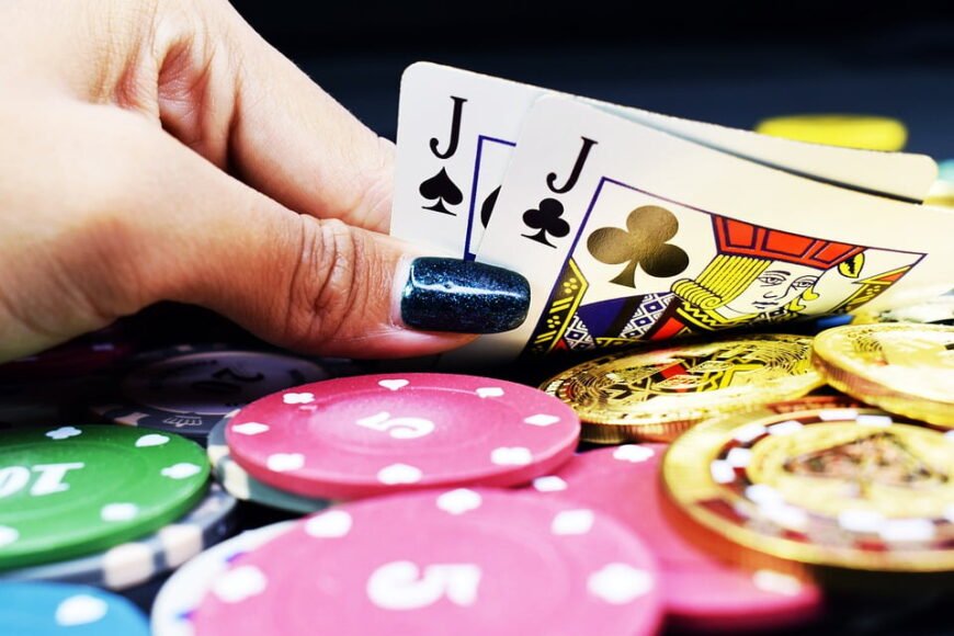 Poker Card lady hand