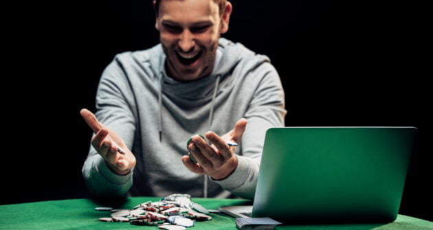 Poker happy man - ok